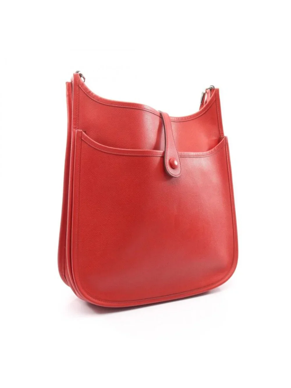 Hermes Shoulder Bag Evelyne 2 PM Rouge Casac Leather